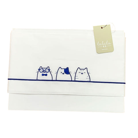 Lenzuolino carrozzino neo - LALALU - Colore: Bianco - Stagione: Primavera-Estate