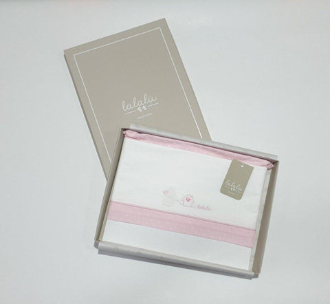 Lenzuolino carrozzino nea - LALALU - Sesso: Bambina - Colore: Bianco - Stagione: Primavera-Estate