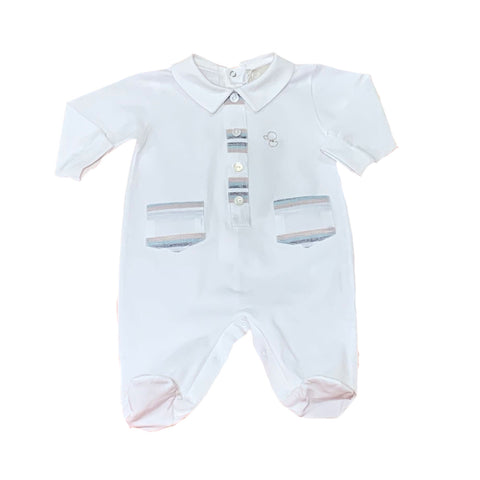 Tutina Neonato - LALALU - Sesso: Bimbo - Colore: Bianco - Stagione: Primavera-Estate