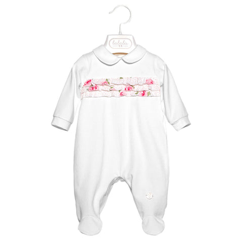 Tutina Neonata - LALALU - Sesso: Bambina - Colore: Bianco - Stagione: Primavera-Estate