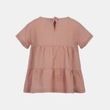 Camicia in cotone operato bimb - LALALU - Sesso: Bambina - Colore: Rosa - Stagione: Primavera-Estate