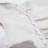 Pagliaccetto in lino nea - LALALU - Sesso: Bambina - Colore: Beige - Stagione: Primavera-Estate