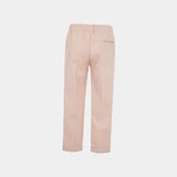 Pantalone in seersucker bimba - LALALU - Sesso: Bambina - Colore: Rosa - Stagione: Primavera-Estate