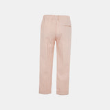 Pantalone in seersucker bimba - LALALU - Sesso: Bambina - Colore: Rosa - Stagione: Primavera-Estate