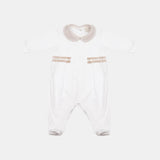 Tutina jersey neonata - LALALU - Sesso: Bambina - Colore: Bianco - Stagione: Primavera-Estate