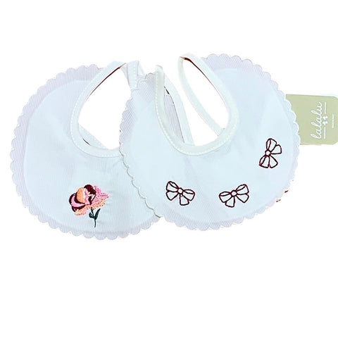 Bavetta bi-pack tonda - LALALU - Sesso: Bambina - Colore: Bianco - Stagione: Autunno-Inverno