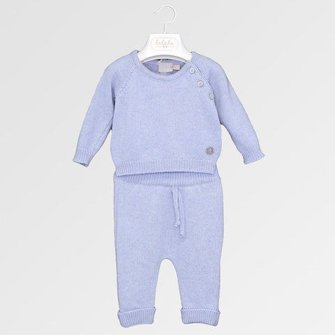 Completo in filo neo - LALALU - Colore: Celeste - Stagione: Autunno-Inverno