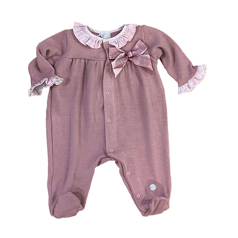 Tutina in maglia neonata - LALALU - Sesso: Bambina - Colore: Rosa - Stagione: Autunno-Inverno