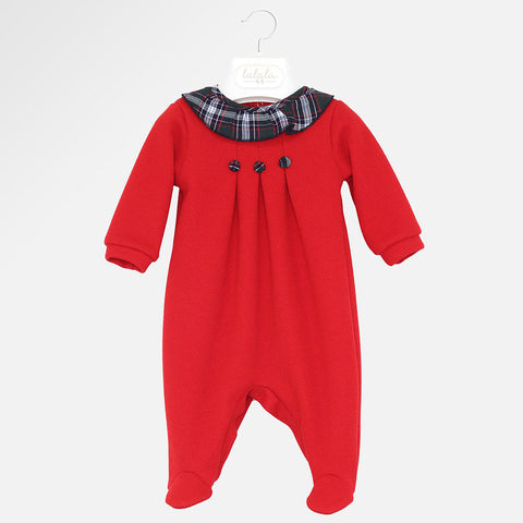 Tutina in maglia neonata - LALALU - Sesso: Bambina - Colore: Rosso - Stagione: Autunno-Inverno