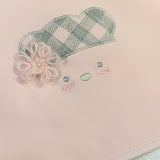 Accappatoio triangolo neonata - LALALU - Sesso: Bambina - Colore: Rosa - Stagione: Autunno-Inverno