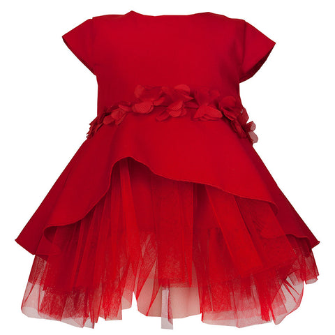 VESTITO - M&amp;B FASHION - Sesso: Bambina - Colore: Rosso - Stagione: Autunno-Inverno