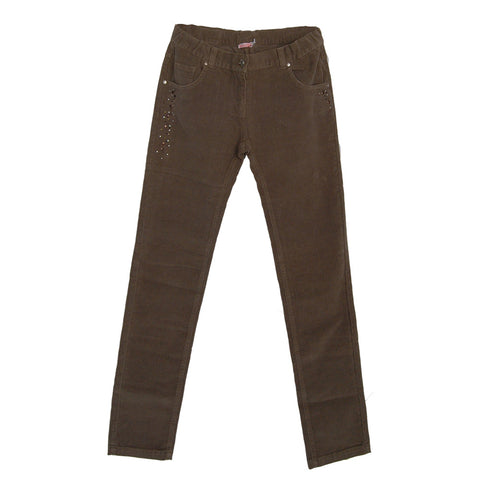 PANTALONE - MIRTILLO - Sesso: Bambina - Colore: Marrone - Stagione: Autunno-Inverno