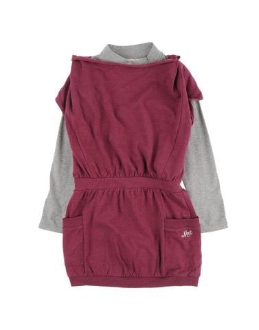 ABITO COLLO LUPETTO - MIRTILLO - Sesso: Bambina - Colore: Prugna - Stagione: Autunno-Inverno