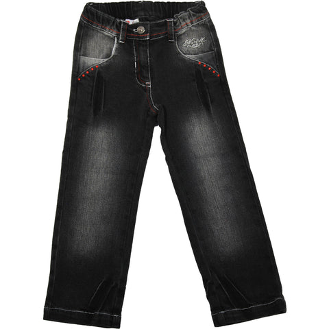 PANTALONE DENIM - MIRTILLO - Sesso: Bambina - Colore: Nero - Stagione: Autunno-Inverno