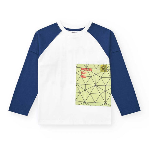 JERSEY T-SHIRT HUSTON KEEP ON ROLLING - NATH KIDS - Colore: Bianco - Stagione: Primavera-Estate