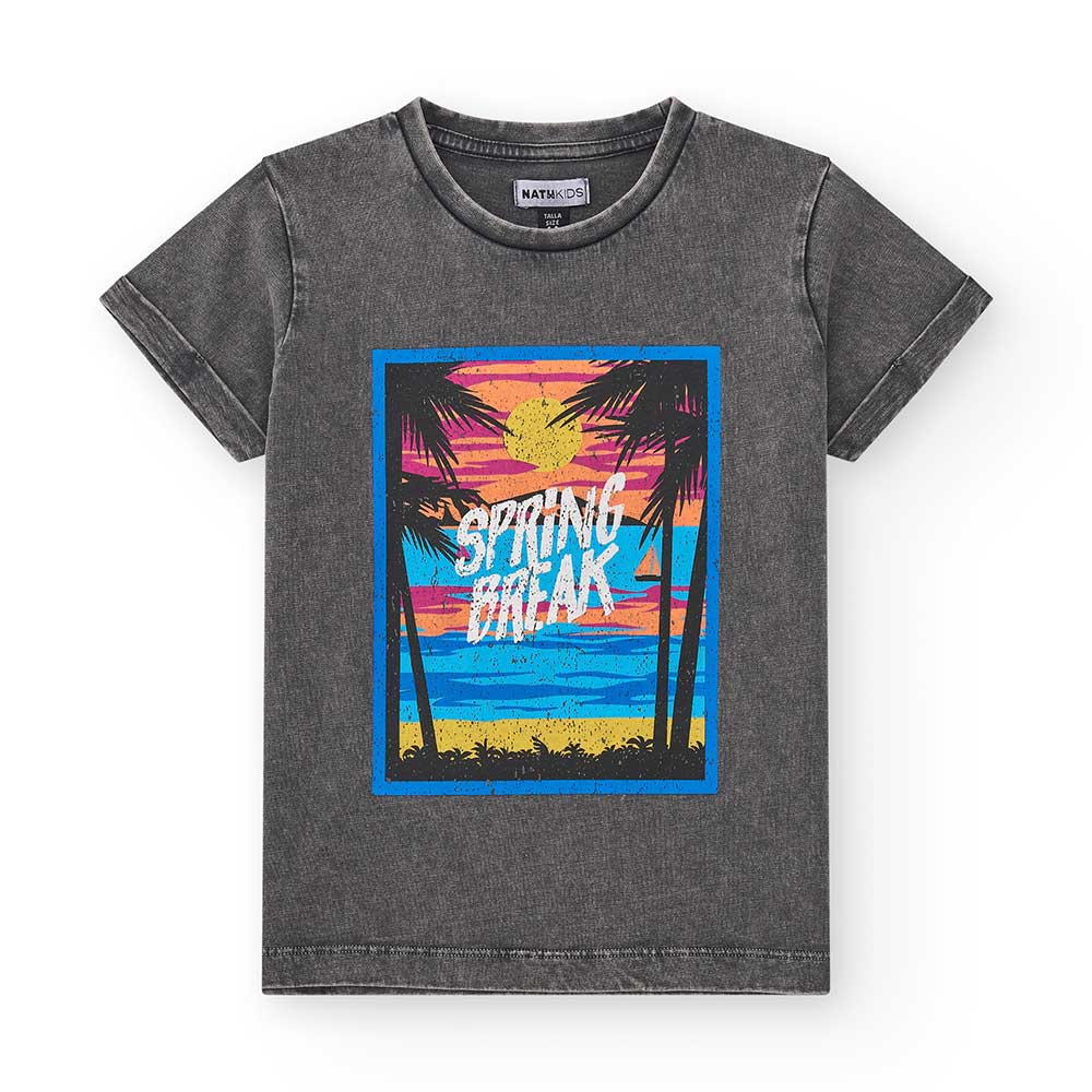 T-shirt from the Nath Kids Children's Clothing Line, with a colorful print on the front.
Composit...