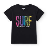 CAMISETA NIGHT SURF AND FUN - NATH KIDS - Colore: Nero - Stagione: Primavera-Estate
