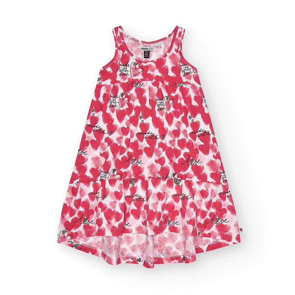 Little dress from the Nath Kids Girls' Clothing Line, made of jersey, strapless with an all-over ...