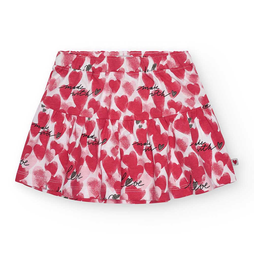 Rock aus der Bekleidungslinie Nath Kids, mit weitem Schnitt und Gummizug in der Taille. Allover H...