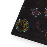 DENIM SHORT HEY THE SUMMER DIARY - NATH KIDS - Sesso: Bambina - Colore: Nero - Stagione: Primavera-Estate