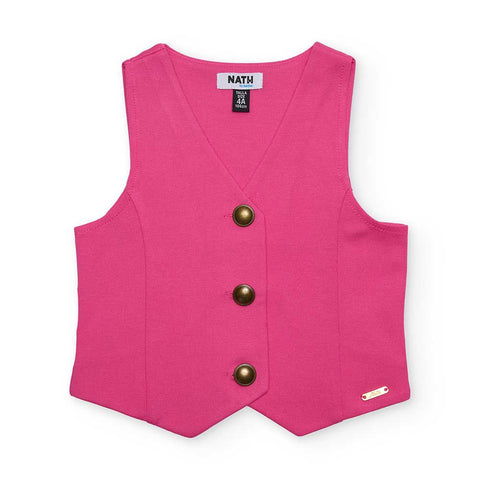KNITTED VEST ALEXANDRA SECRETGARDEN - NATH KIDS - Sesso: Bambina - Colore: Rosa - Stagione: Primavera-Estate