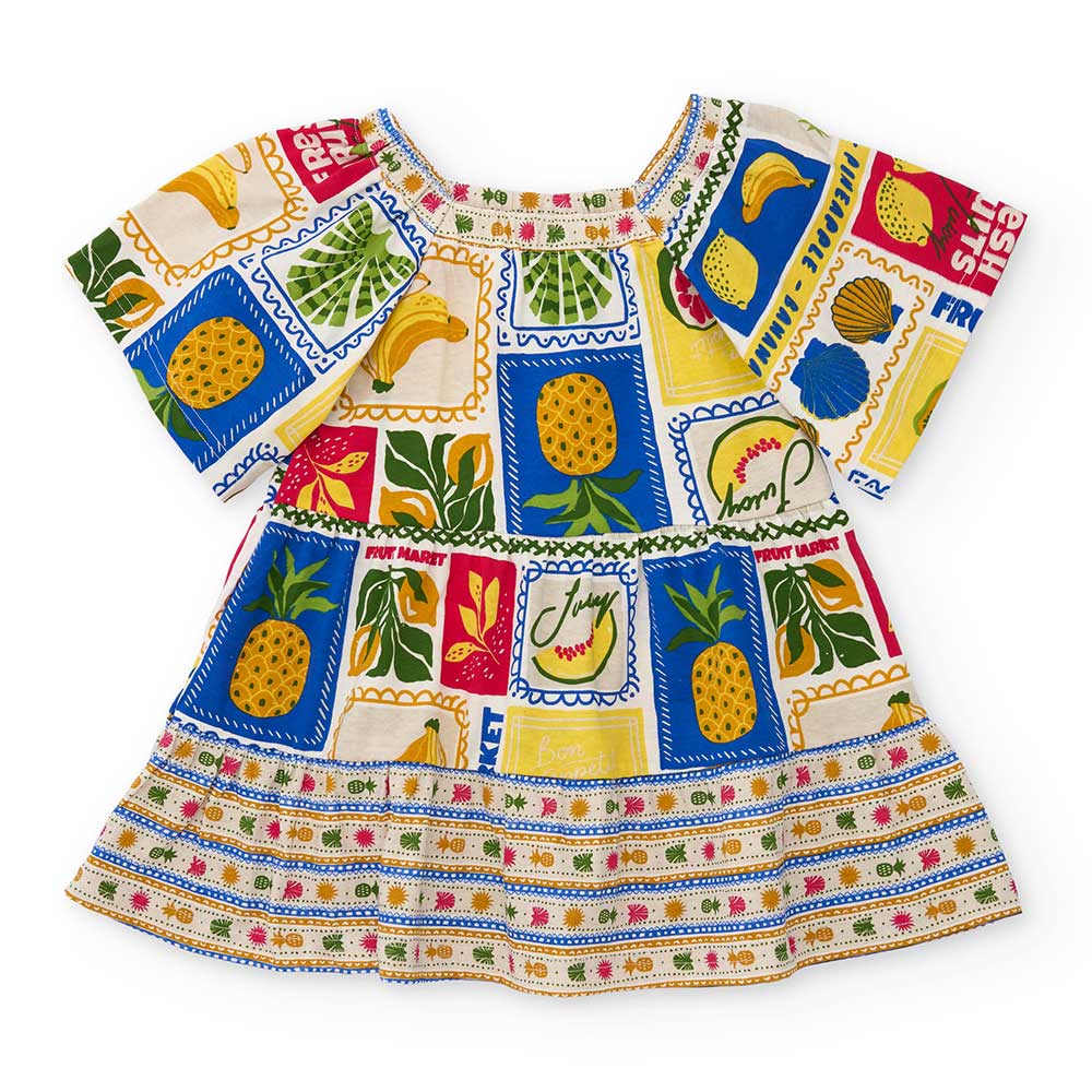 Abitino della Linea Abbigliamento Bambina Nath Kids,, con fantasia estiva multicolor, adatto come...