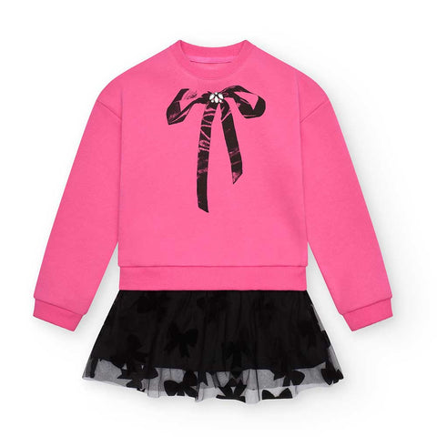 Sweatkleid mit Tülle