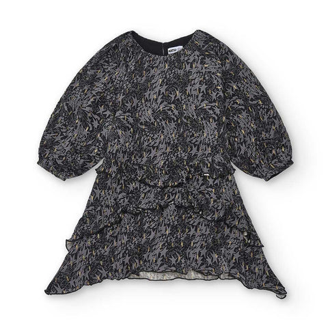 LONG-SLEEVED DRESS CHARLOTTE DIVE INTO THE NIGHT - NATH KIDS - Sesso: Bambina - Colore: uni - Stagione: Autunno-Inverno