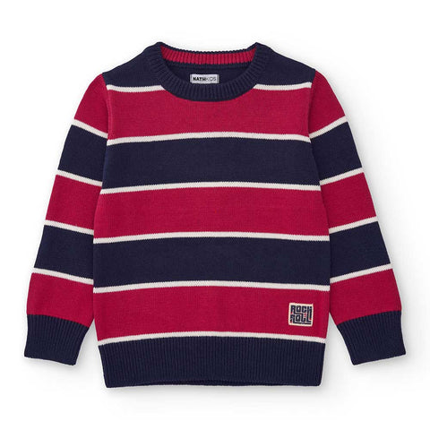 SWEATER FREDDIE RECORD STORE - NATH KIDS - Colore: Blu - Stagione: Autunno-Inverno