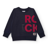 SWEATSHIRT KURT RECORD STORE - NATH KIDS - Colore: Blu - Stagione: Autunno-Inverno