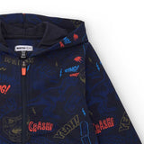 Zipper-Sweatshirt mit Kapuze