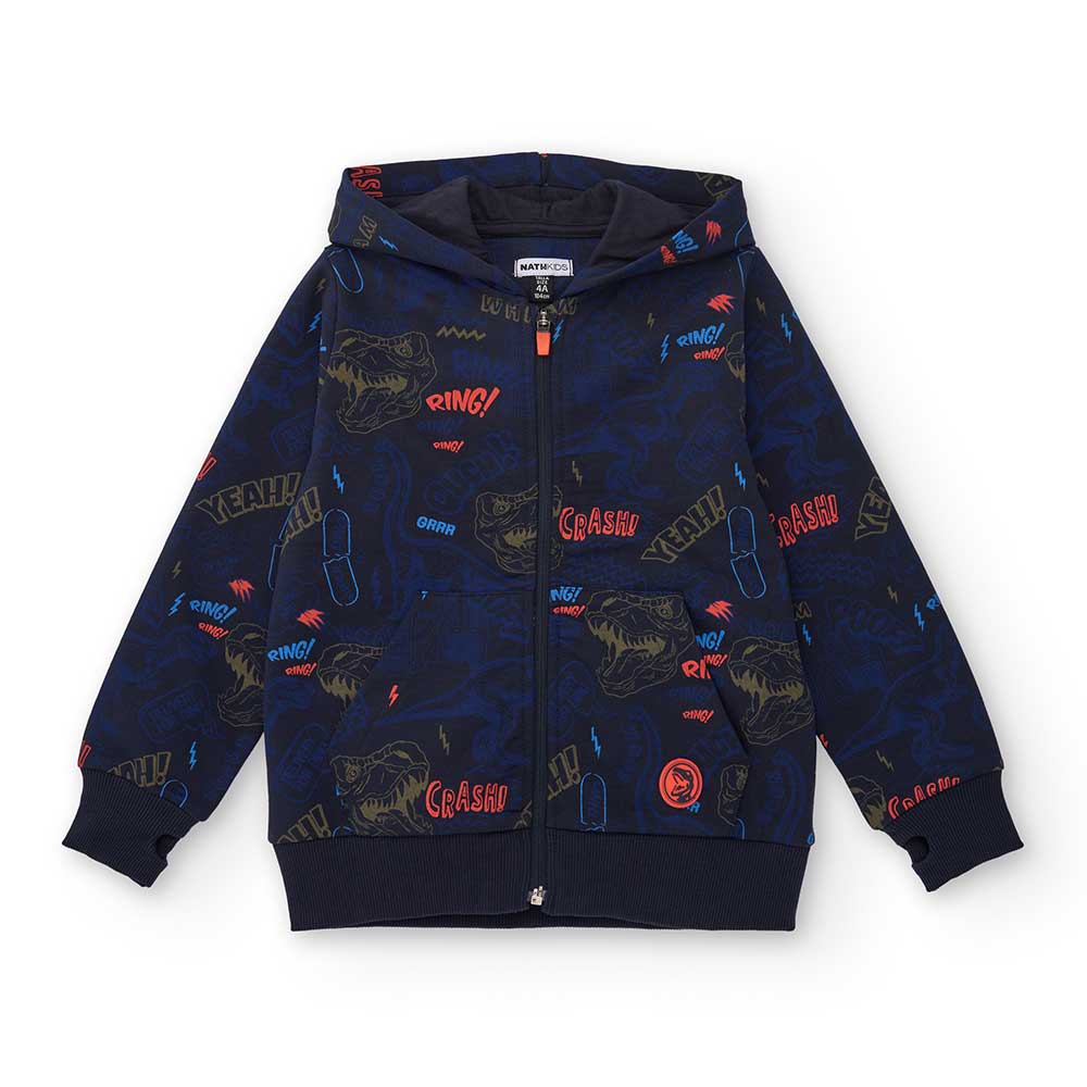 Hülle dein Kind in Weichheit und Stil mit dieser Kapuzenjacke mit Reißverschluss, ideal für die f...