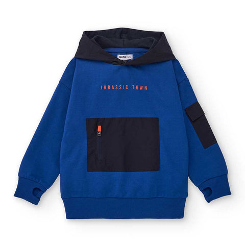 HOODIE JURASSIC JURASSIC TOWN - NATH KIDS - Colore: Blu - Stagione: Autunno-Inverno
