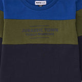 LONG SLEEVE T-SHIRT ROARSOME JURASSIC TOWN - NATH KIDS - Colore: Blu - Stagione: Autunno-Inverno