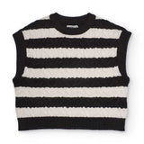 KNITTED VEST AMELIE FRENCH STORY - NATH KIDS - Sesso: Bambina - Colore: Nero - Stagione: Autunno-Inverno