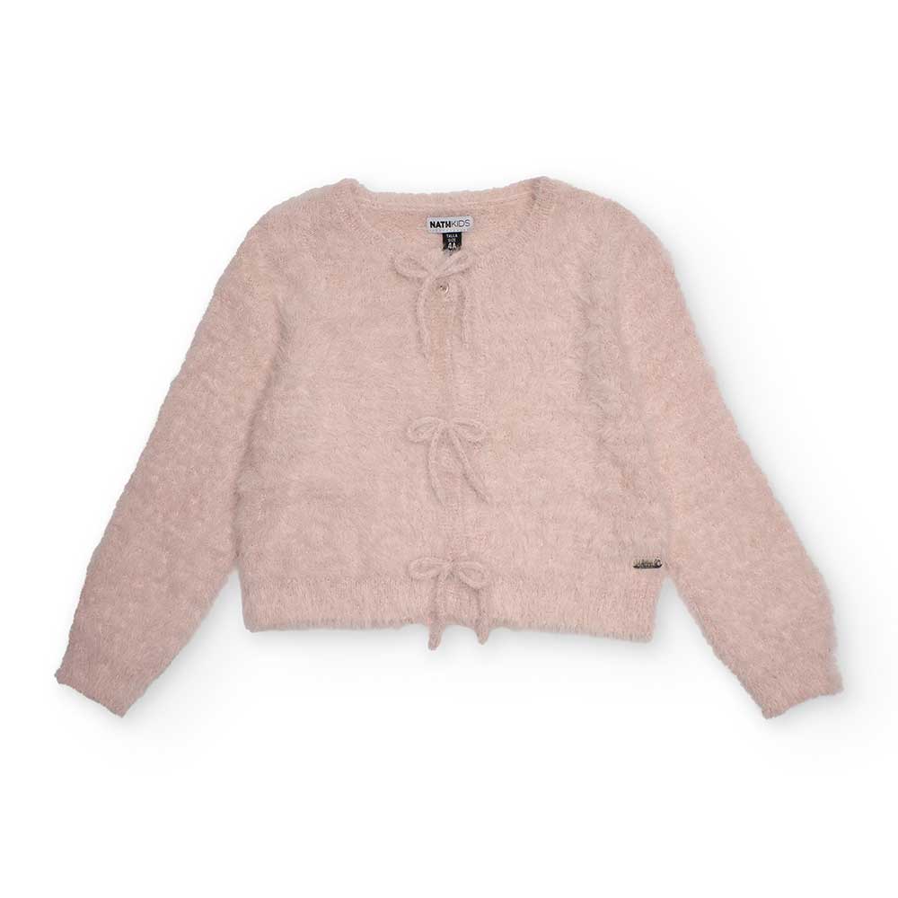 Morbidissimo cardigan della Linea Abbigliamento Bambina Nath Kids, con fiocchetti sui bottoni.
Co...