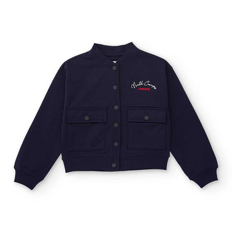 BOMBER JACKET OXFORD NORTH CAMPUS - NATH KIDS - Sesso: Bambina - Colore: Blu - Stagione: Autunno-Inverno