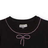LONG SLEEVE T-SHIRT MAYA BLACK SWAN