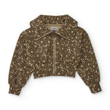 Sweatshirt mit Reißverschluss und Schlaghose