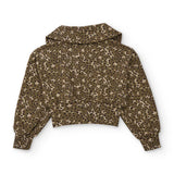 Sweatshirt mit Reißverschluss und Schlaghose