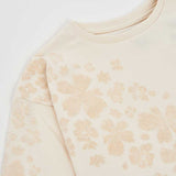 LANGÄRMELIGER PULLOVER MIT BLUMEN