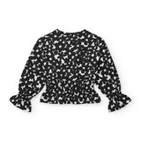 LANGÄRMLIGES BLUMENSHIRT
