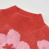 PULLOVER FLORAL WOLLE