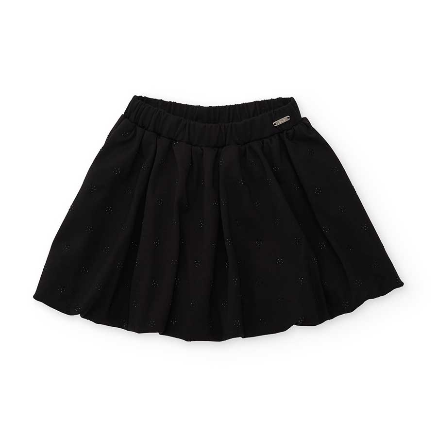 Diese schwarze Volantrock ist perfekt für die Herbst- und Wintertage deiner Kleinen. Der weit ges...