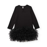 STRICKKLEID MIT RÜSCHEN
