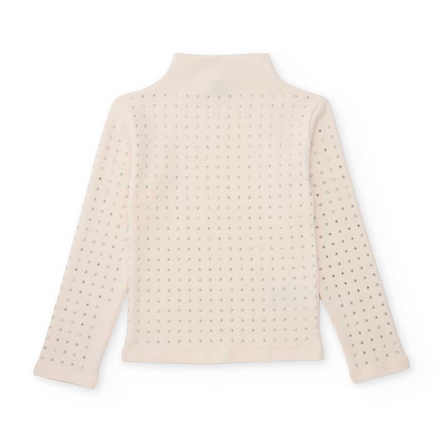 Dieses langärmlige Strickteil ist perfekt, um Ihre kleine Tochter elegant und bequem an kühleren ...