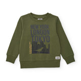 Rundhals-Sweatshirt mit Print