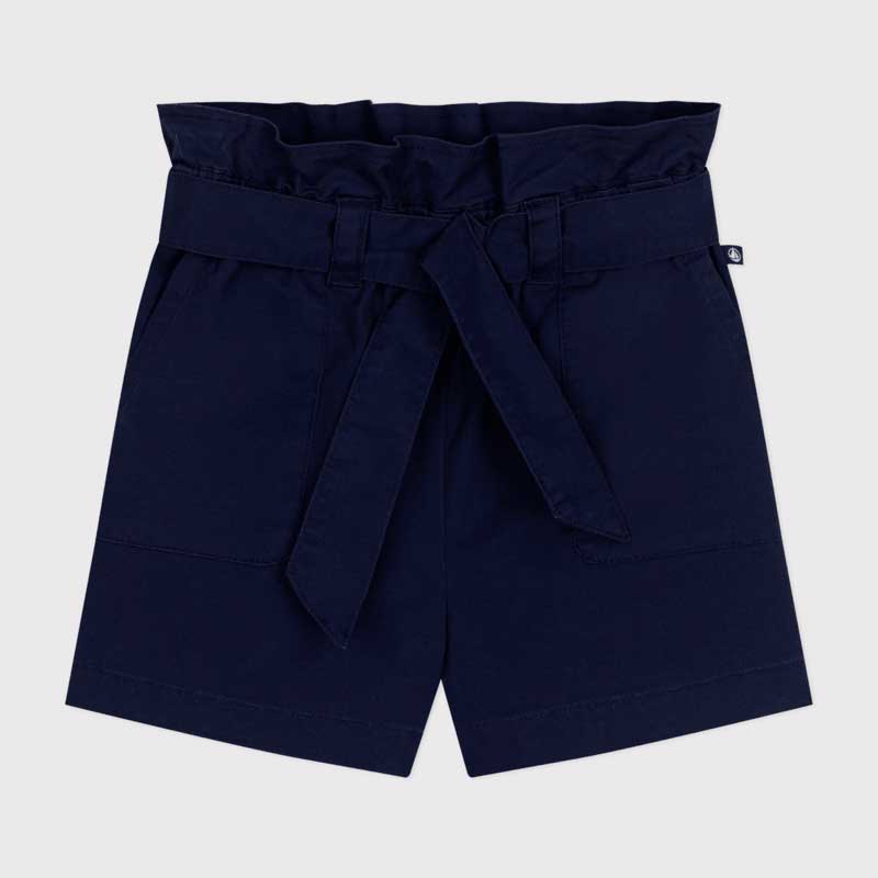 
Shorts aus Baumwoll-Canvas der Petit Bateau Girl's Clothing Line, mit Seitentaschen und einer Ta...