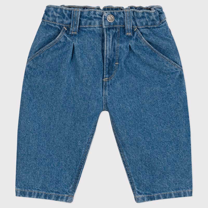 
Jeans della Linea Abbigliamento Bambino Petit Bateau; vita regolabile con bottoni all'interno.
D...