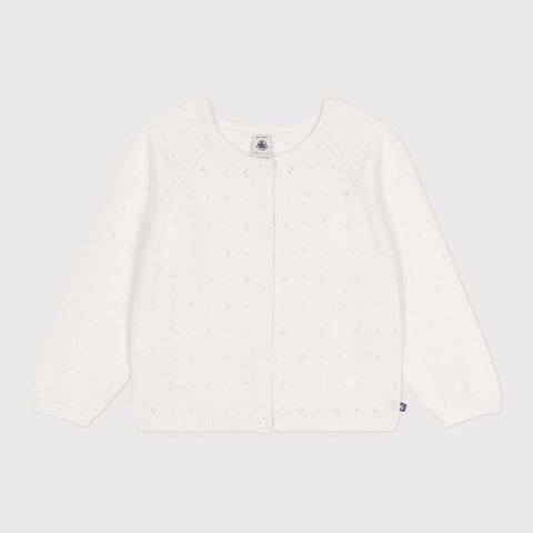 CARDIGAN - PETIT BATEAU - Sesso: Bambina - Colore: Bianco - Stagione: Primavera-Estate